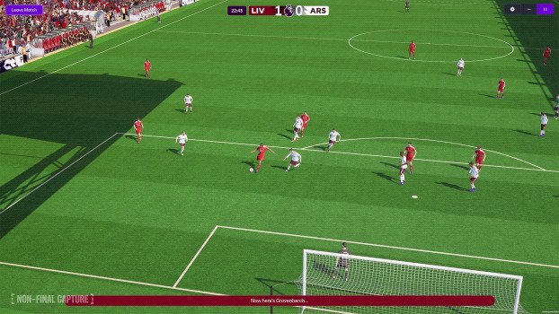 Gameplay from the management simulation Football Manager 26. (Image © Sports Interactive / SEGA, via Green Man Gaming)