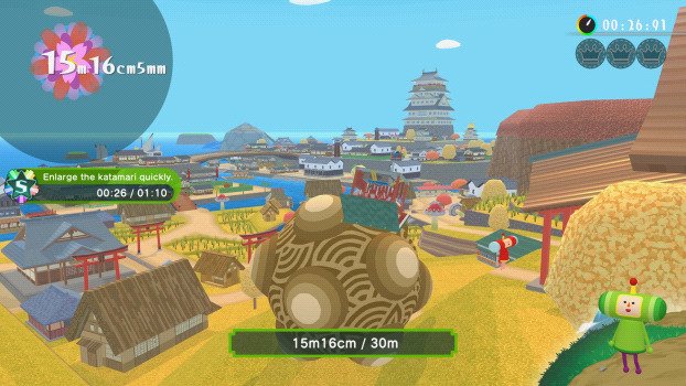 Gameplay from the quirky action game Once Upon A KATAMARI. (Image © Bandai Namco Entertainment Inc. / RENGAME, via Green Man Gaming)