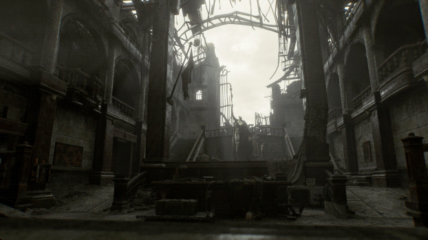 Survival horror Resident Evil Requiem gameplay scenery. (Image © Capcom, via Green Man Gaming)